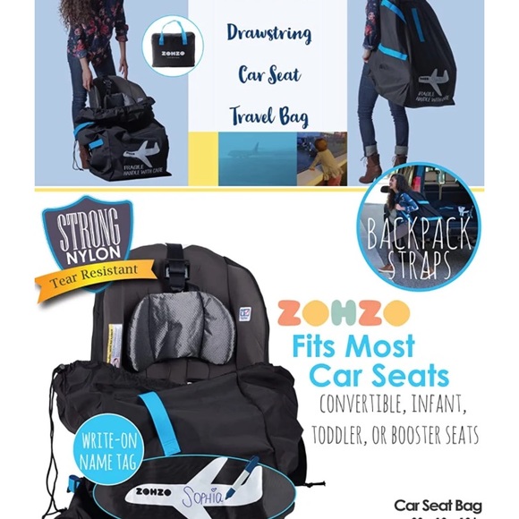 Car seat travel bag - Picture 2 of 3